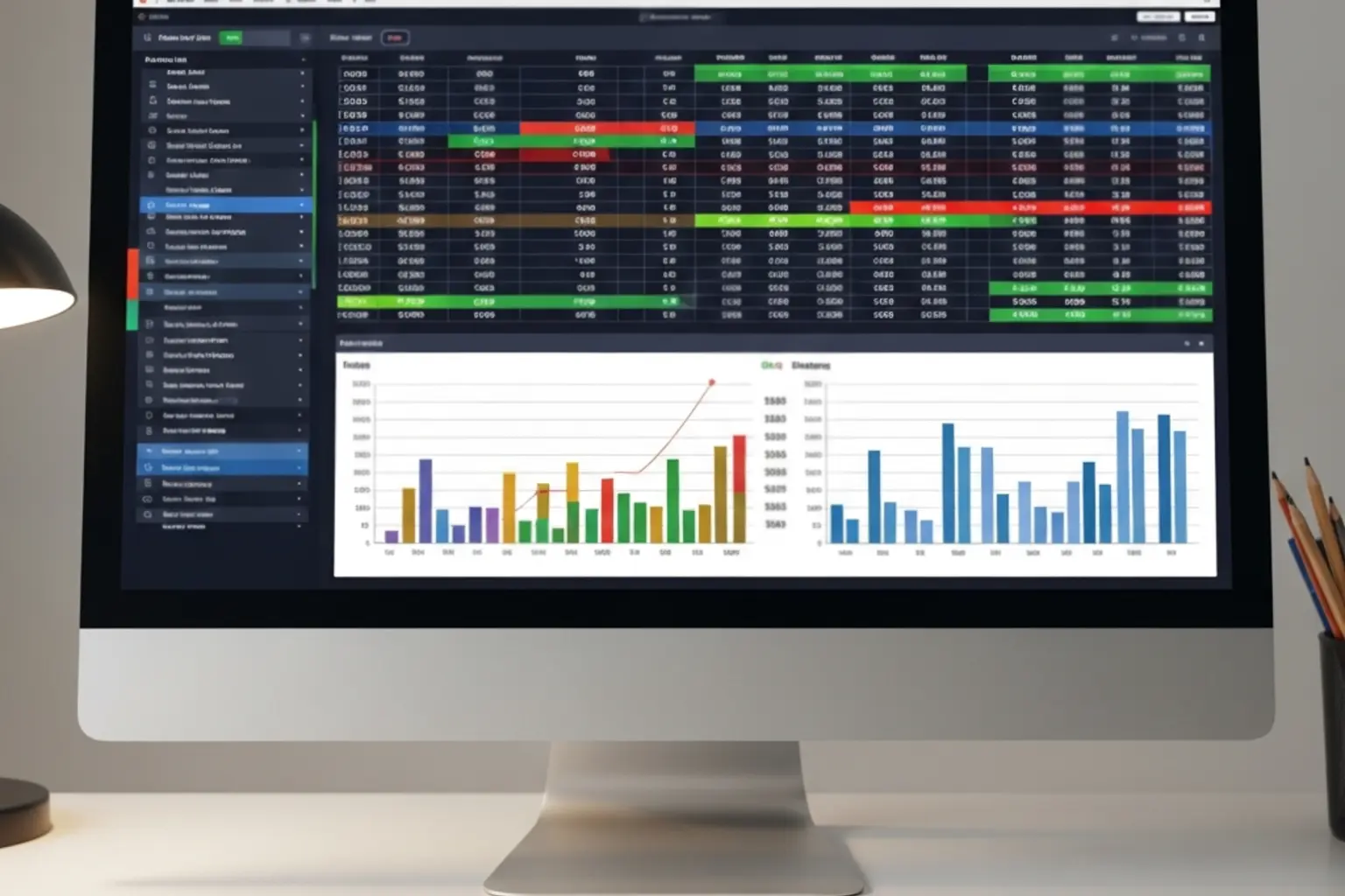 Bildschirm mit Sportwetten-Quoten und Statistiken
